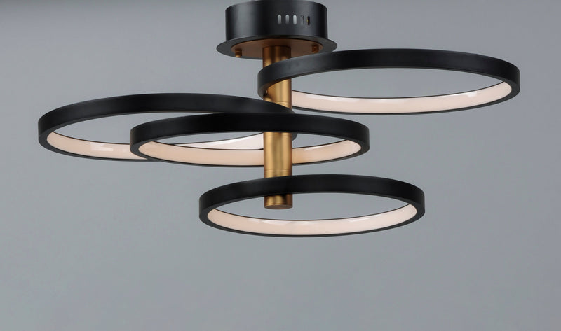 64 Watt Hoopla LED Pendant - E24324-BKGLD