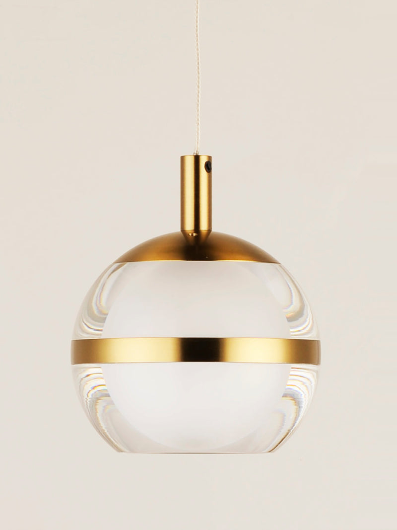 Swank 1-Light Pendant, 420 Lumens, 6W, 3000K CCT, 120V, Polished Chrome or Natural Aged Brass