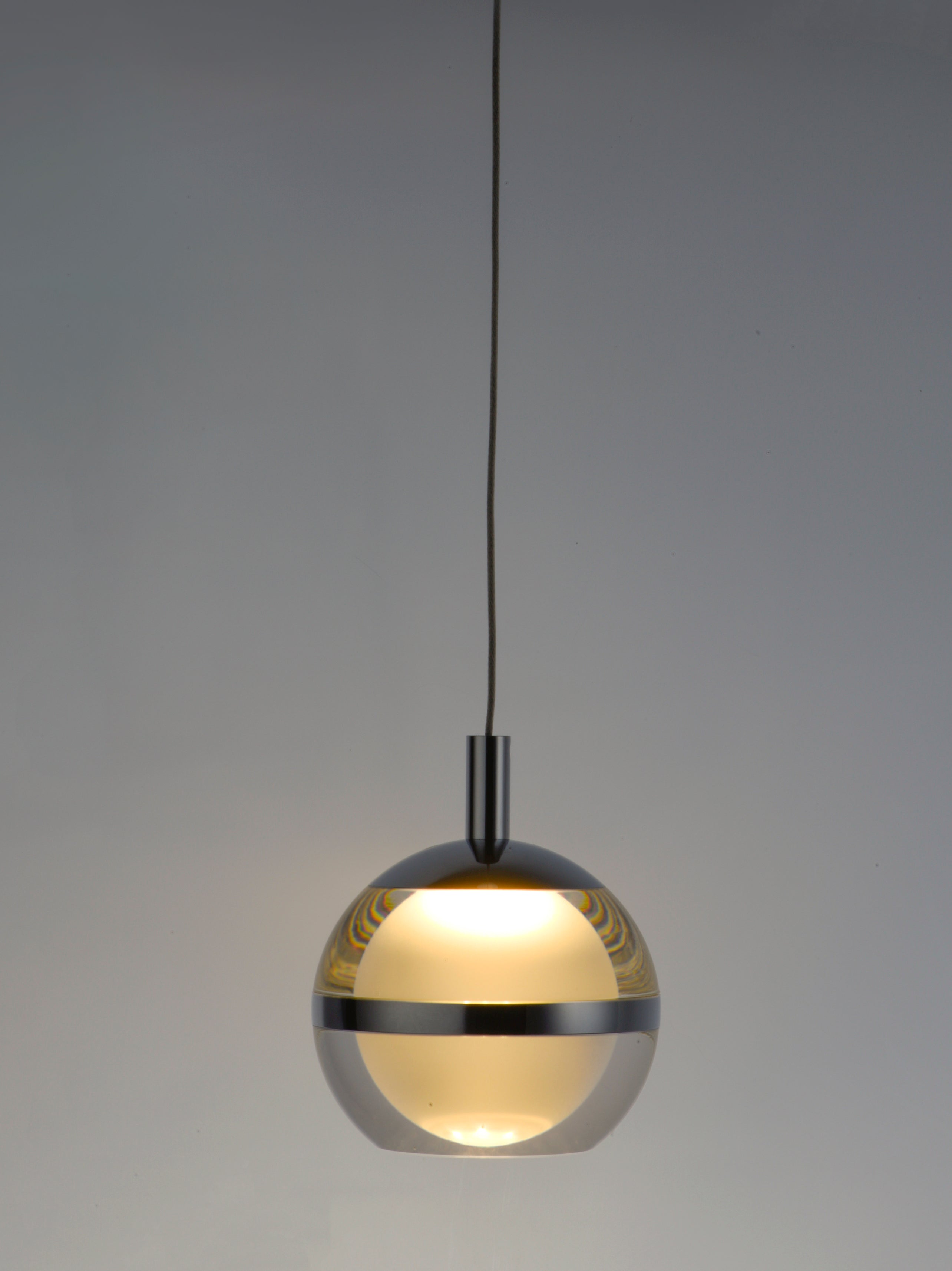 Swank 5-Light Pendant, 2,400 Lumens, 30W, 3000K CCT, 120V, Polished Chrome or Natural Aged Brass Finish