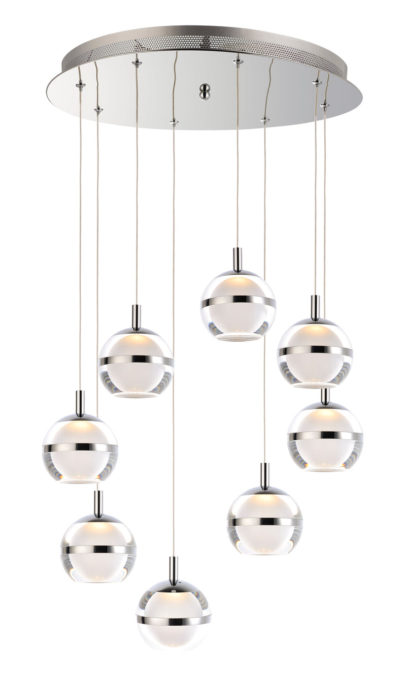  Swank 8-Light Pendant E24598-93PC Suspension Pendant