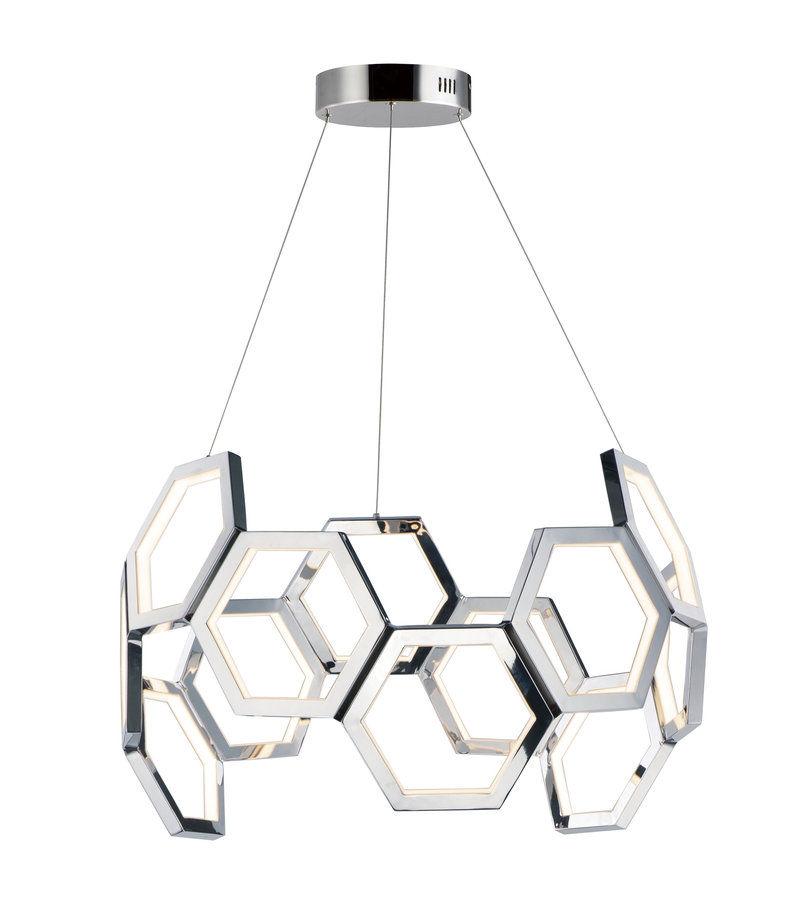  Polygon LED Pendant E24893-PC Chandelier