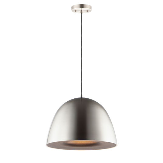 Fungo LED Pendant, 1,080 Lumens, 12W, 3000K CCT, 120V, Black/Satin Brass, Dark Grey/Coffee, or Satin Nickel/Black Finish