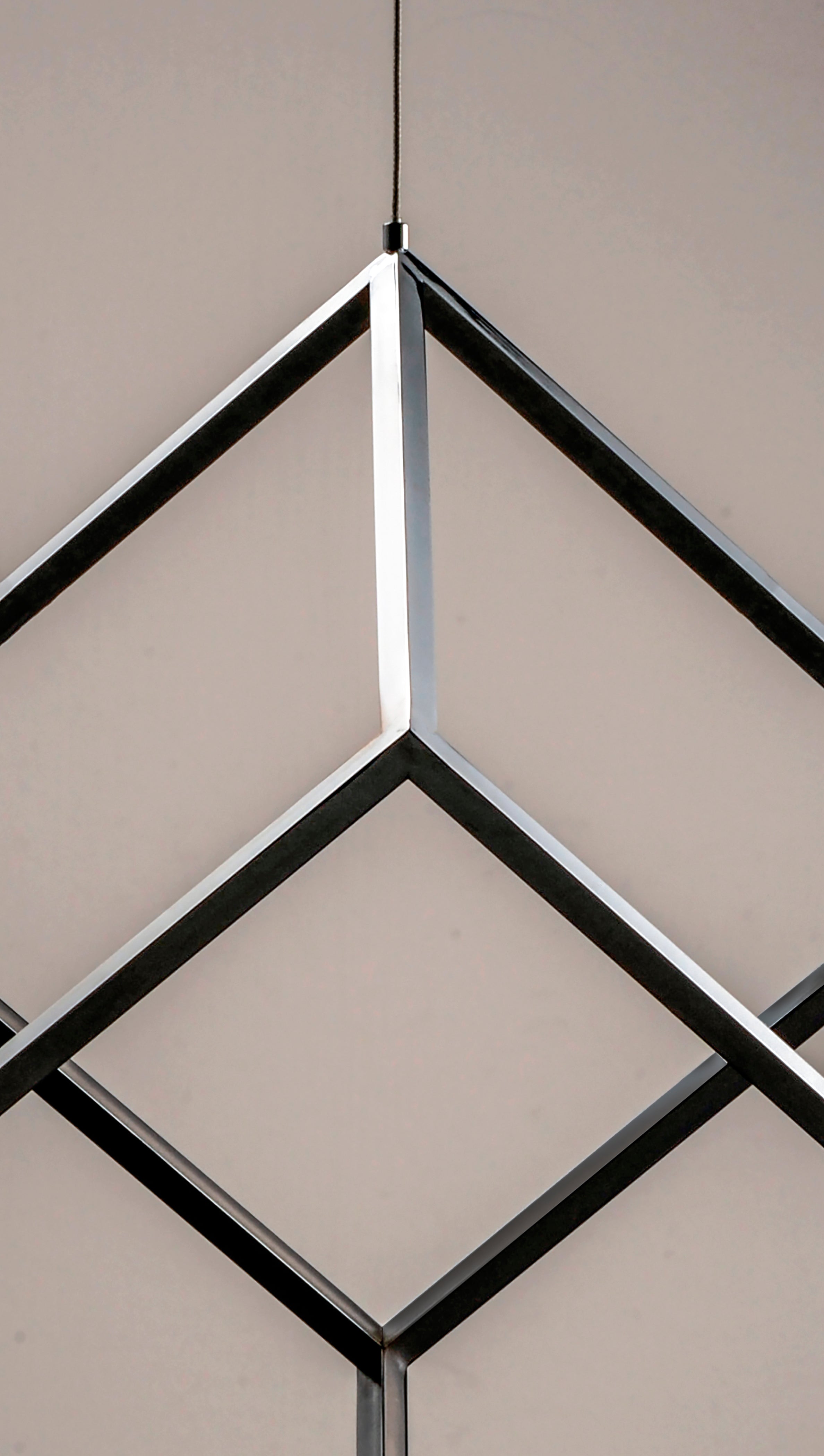 4 Square 1-Light LED Pendant