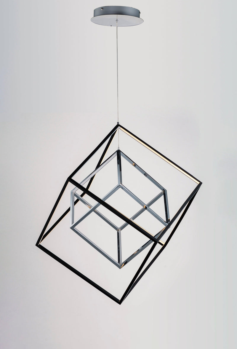 4 Square 2-Light LED Pendant