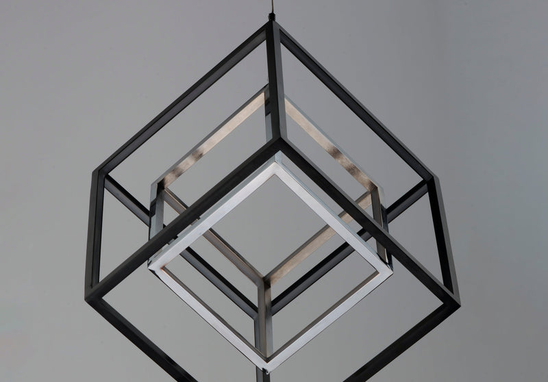 4 Square 2-Light LED Pendant