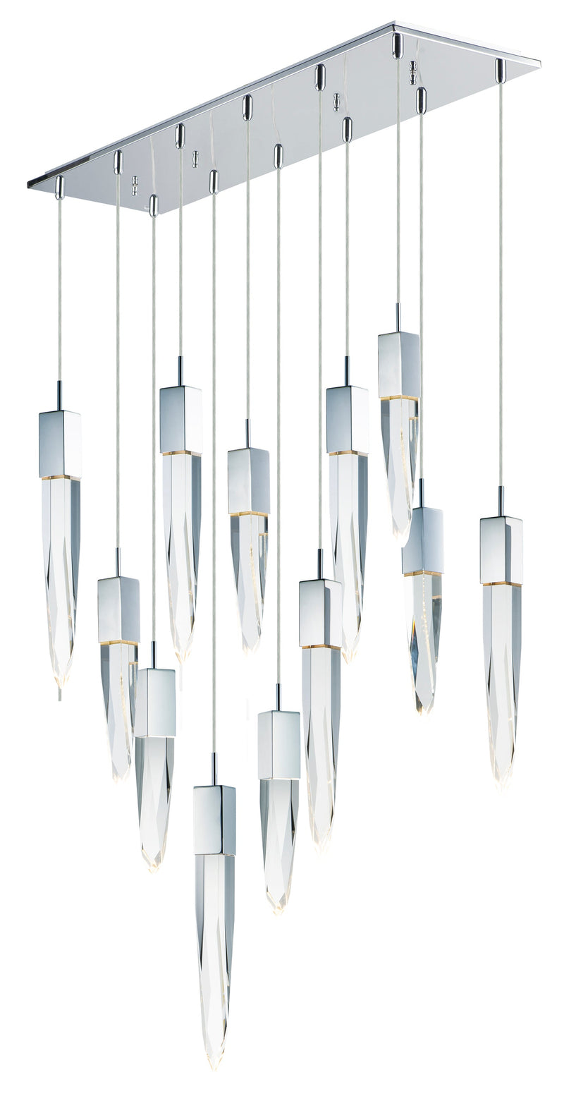  Quartz LED 12-Light Pendant E31248-20PC Chandelier