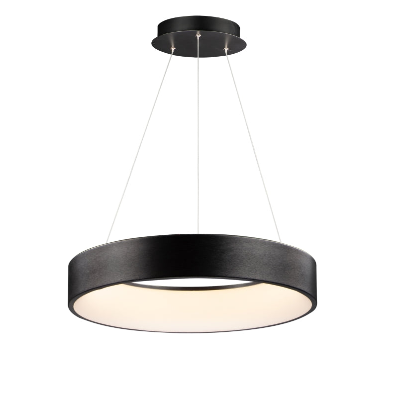 iQ WiZ 24" LED Pendant RGBW Y Smart Light, 50W, 3500 Lumens, 120V, Black Finish