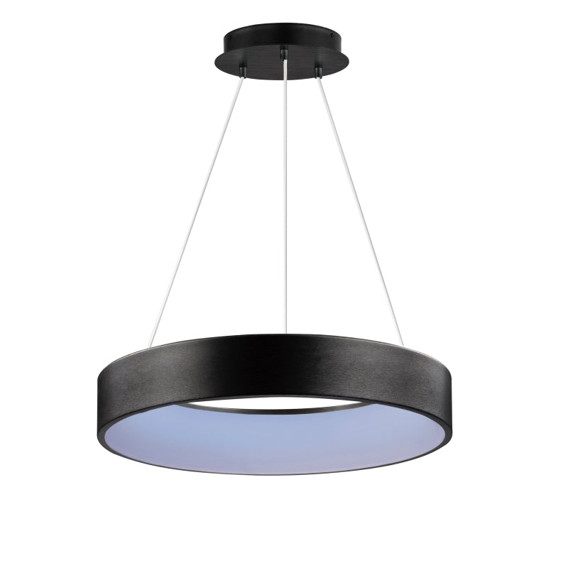 iQ WiZ 24" LED Pendant RGBW Y Smart Light, 50W, 3500 Lumens, 120V, Black Finish