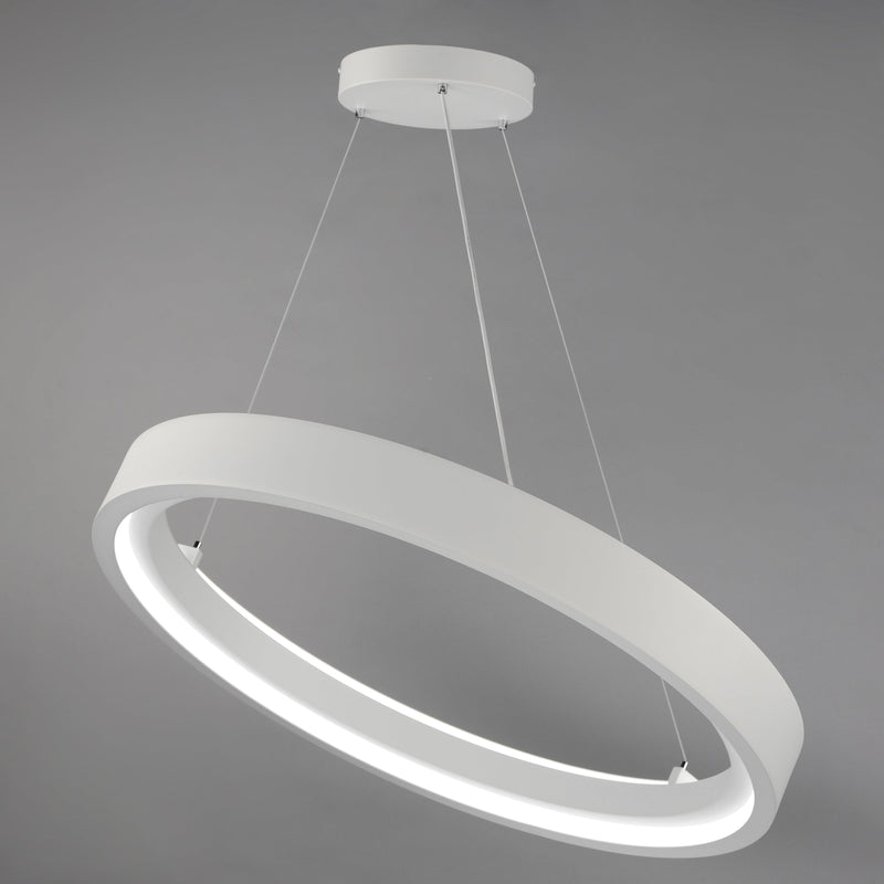 iCorona WiZ 36" LED Pendant RGBTWK Smart Light, 4800 Lumens, 60W, 120-277V, Matte White Finish