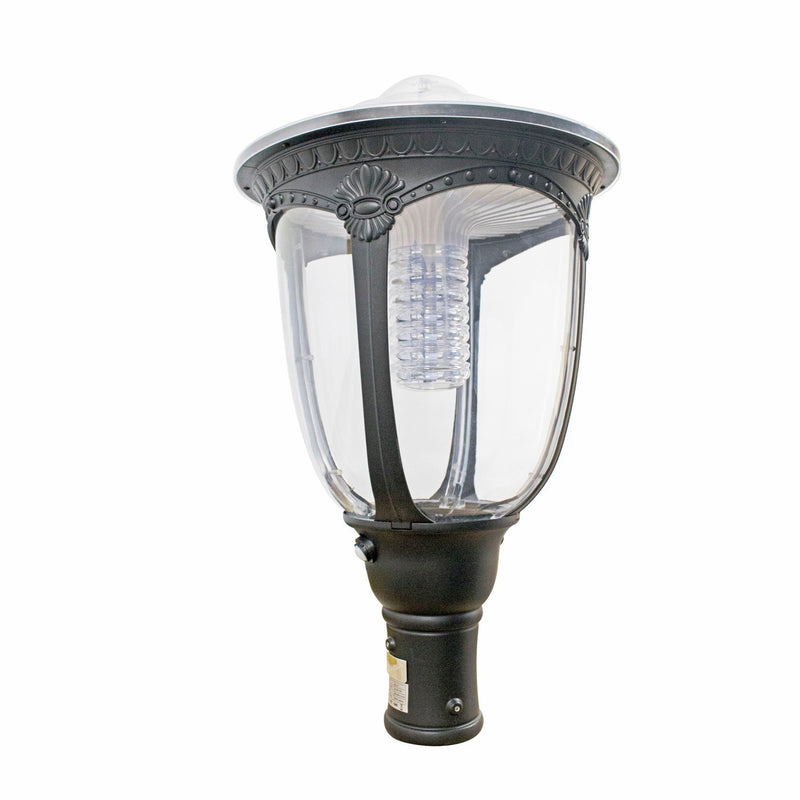 POST TOP SOLAR LED LAMP –  2000 LUMENS - OFF GRID  STREET/GARDEN/PARK