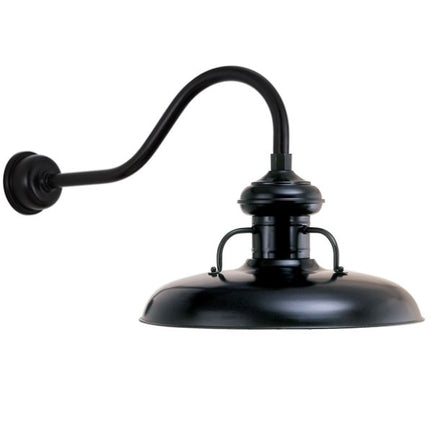 12" Shade Hi-Lite Gooseneck, Milkman Collection, H-7512 Series (Available in Multiple Color Finishes)