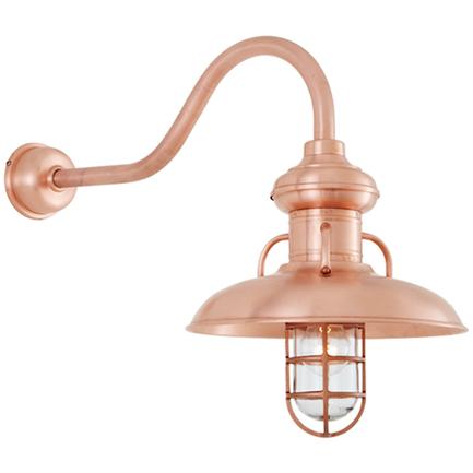 16" Shade Hi-Lite Gooseneck, Milkman Collection, H-7516 Series (Available in Multiple Color Finishes)