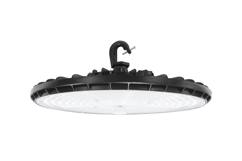 LED UFO High Bay Light - 200W - 30,000 Lumens - CCT Selectable - 120-277V - IP65 - Black - UL & DLC 5.1