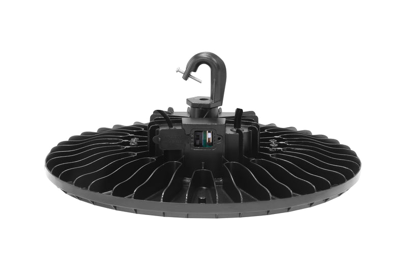 230W LED UFO High Bay Light – 34,000 Lumens – CCT Selectable – 120-277V – Black Finish – UL & DLC 5.1