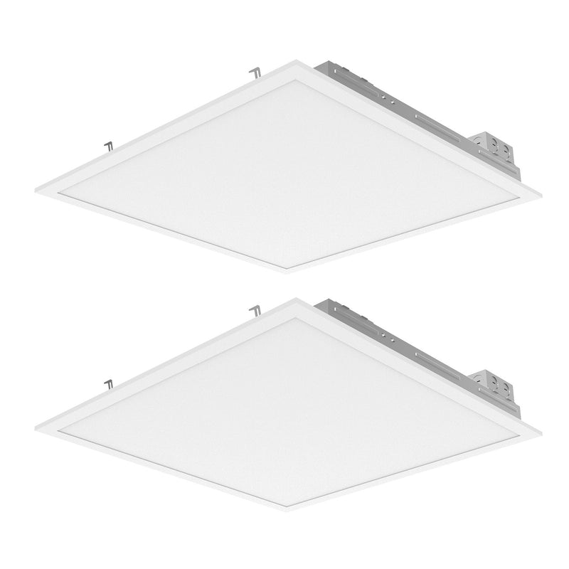 2' x 2' 40W LED Panel Light - Pack OF 2 - LED Backlit Panel - 125lm/w - (UL) - Dimmable