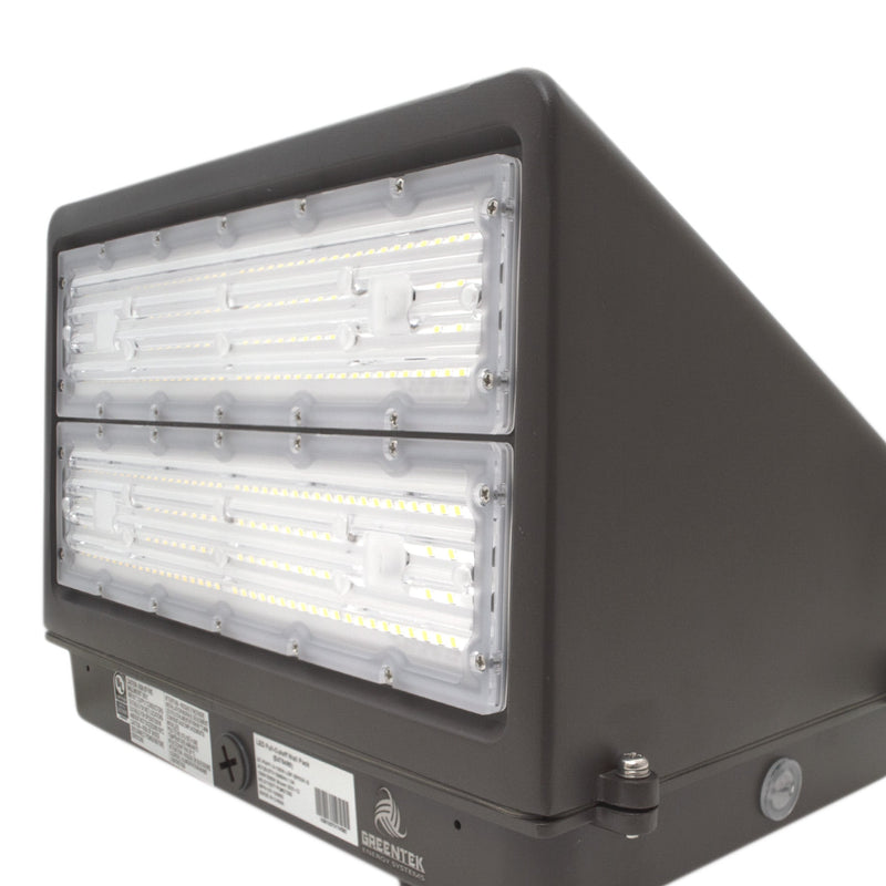 100W LED Wall Pack Light - Full Cutoff - New Dark Sky - Photocell Included -  DLC Listed