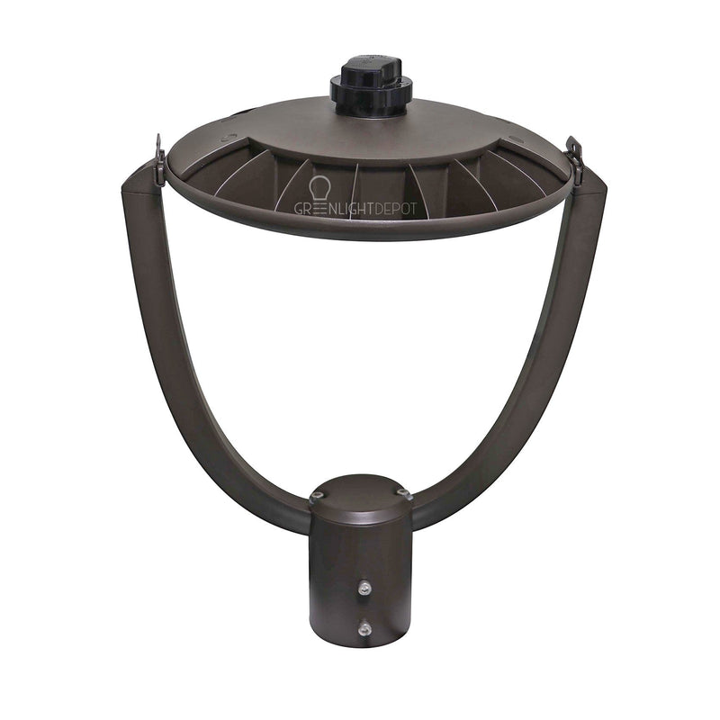 LED Post Top Light - Selectable Color Temperature - 55W - Bronze - Shorting Cap