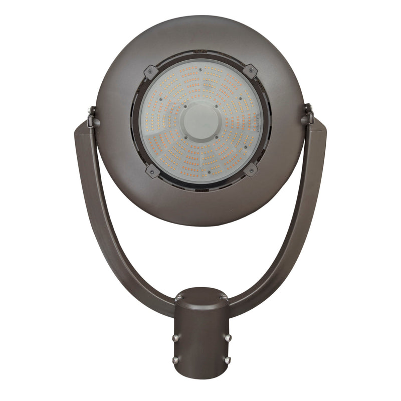 LED Post Top Light - Selectable Color Temperature - 75W - Brown - Shorting Cap