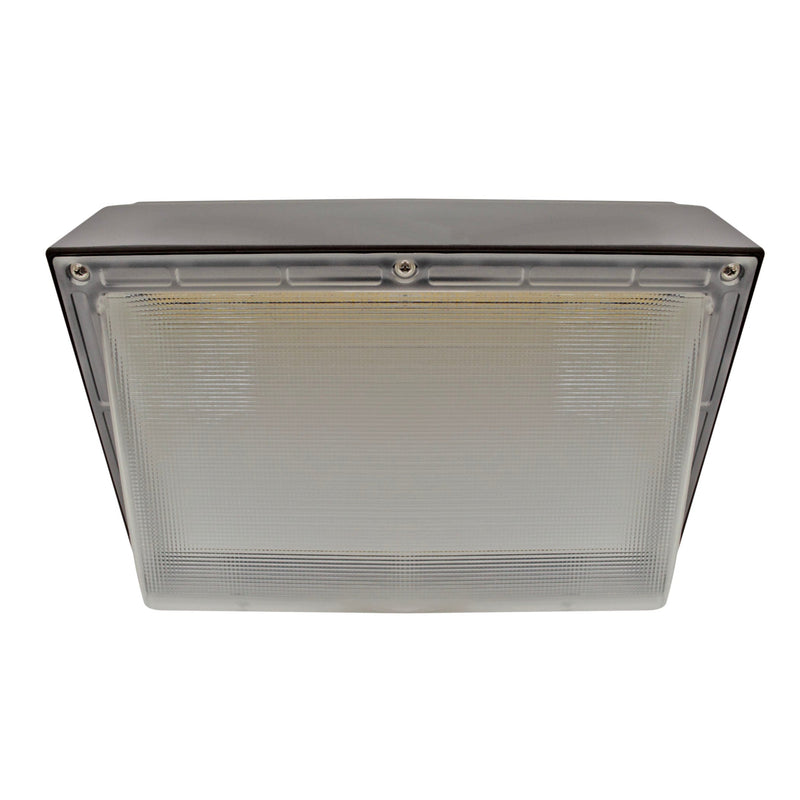 LED Wall Pack Light - 60W - 9,595 Lumens - Photocell Included - SWP4 - Forward Throw - DLC Listed