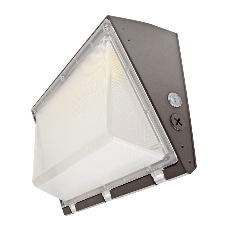 LED Wall Pack Light - 120W - 17,996 Lumens - Photocell Included - SWP4 - Forward Throw - DLC Listed