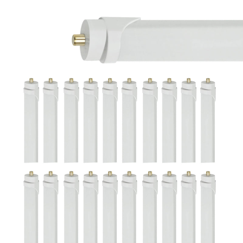 8ft 40W LED Linear Tube - 20 Pack - Fa8 Socket - Bypass - (ETL)