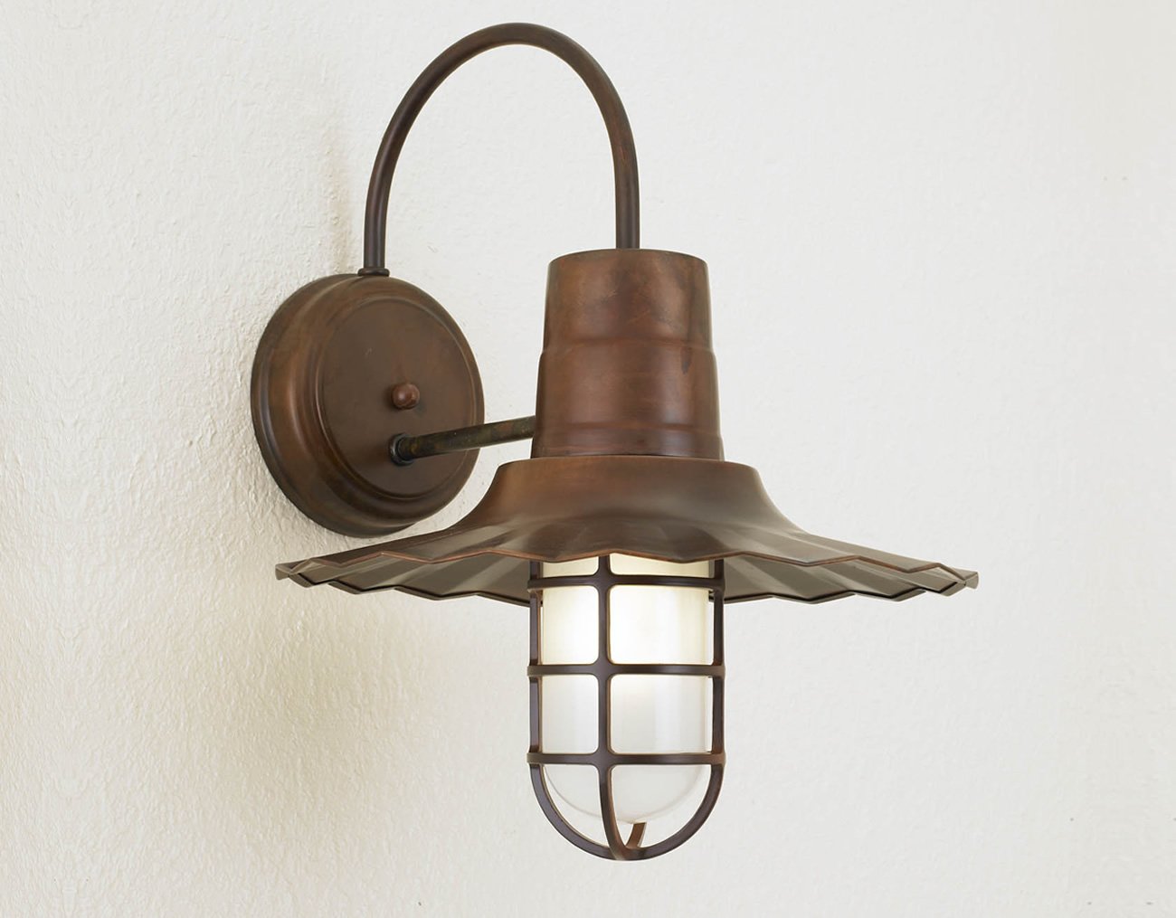 Hi-Lite Radial Shade Sconce - 12"-16" (Available in multiple color finishes)
