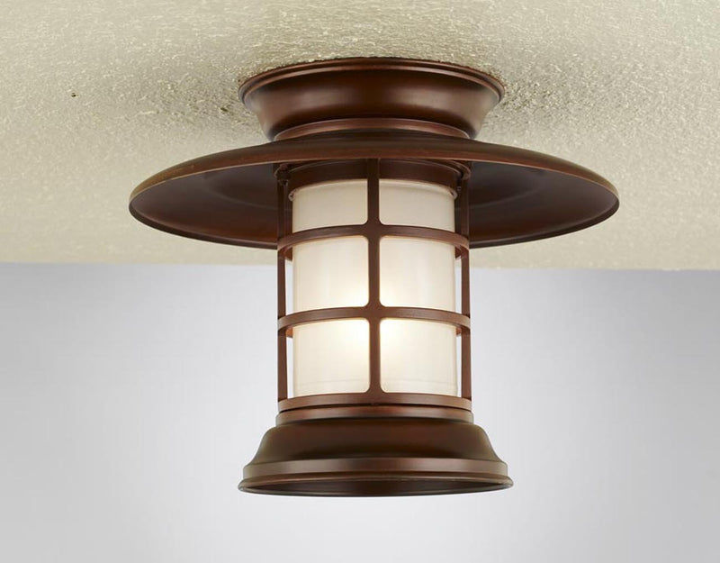 Hi-Lite Saucer Vapor Jar Flush Mount (Available in multiple color finishes)