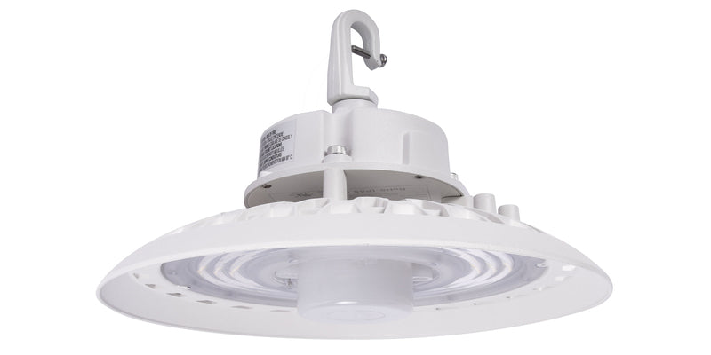 11" LED UFO High Bay, 100 Watt, 120-277V, 15,321 Lumens, 5000K, White Finish