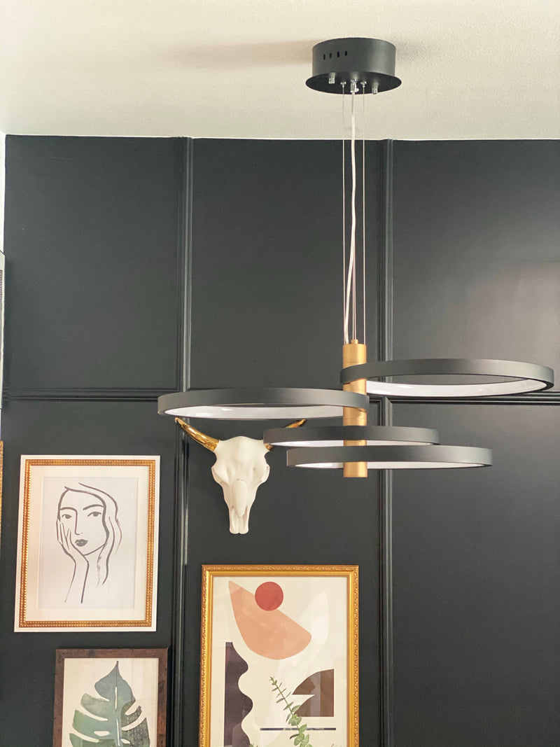 64 Watt Hoopla LED Pendant - E24324-BKGLD