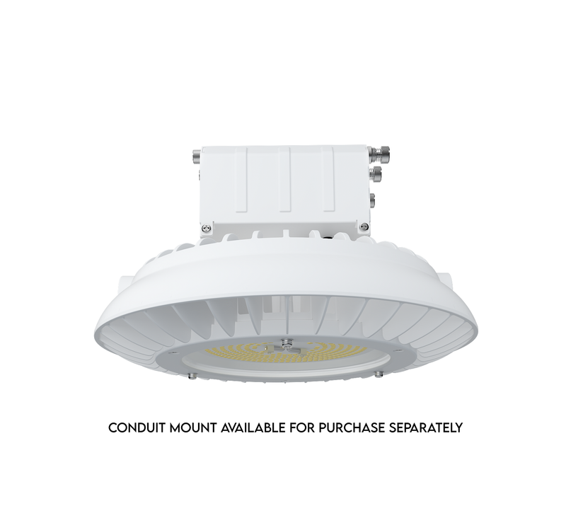 Aries LED UFO High Bay, 150 Watt, 120-277V, 22500 Lumen, 4000K, White Finish, 2023 Best Seller