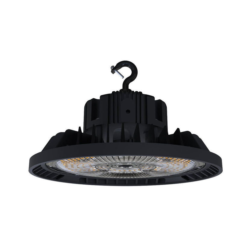 LED UFO High Bay Light, 22500 Lumen Max, Wattage Selectable 80W/100W/150W, 5000K, 100-277V, 1-10V Dimming