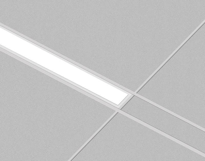 4FT Slim 4" Linear Recessed Light, 3400 Lumen Max, Wattage and CCT Selectable, 110-277V