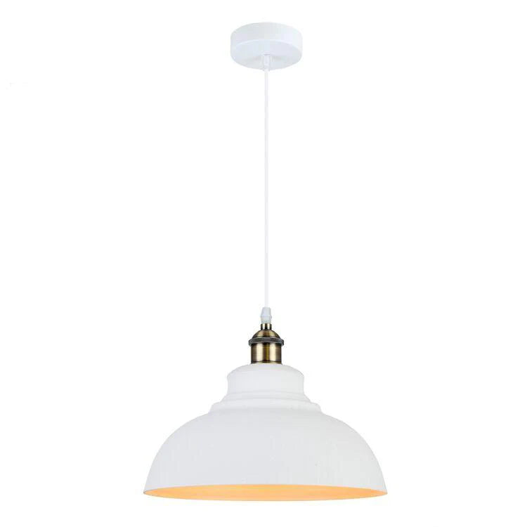 Pendant Light Elegant Iron Brushed White