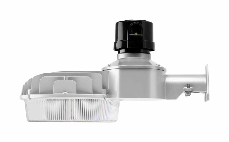 WareLight LED Dusk to Dawn, 65W, 5000K, Silver Gray Housing, 120-277V,