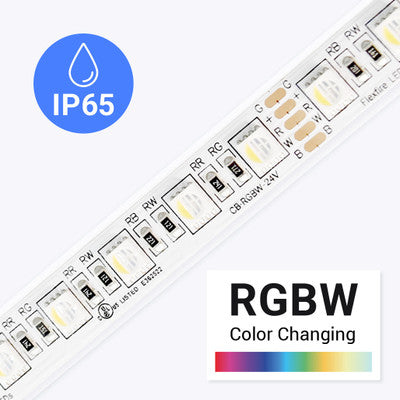 Outdoor (IP65) ColorBright™ RGBW Quad Chip LED Strip Light