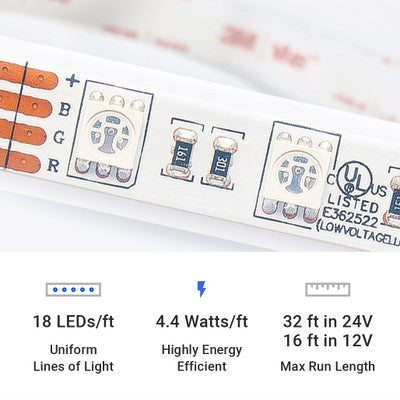 Outdoor (IP65) ColorBright™ RGB 300 Color Changing LED Strip Light