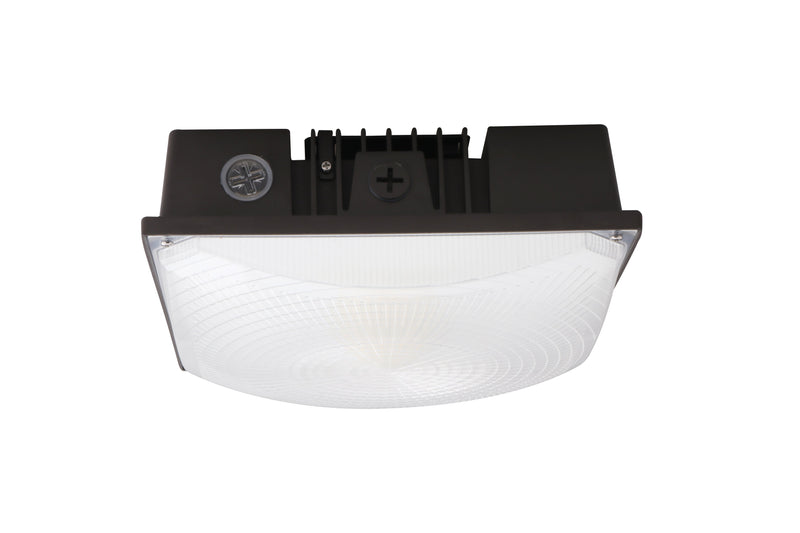 LED Canopy Light - 60W - Outdoor Parking Garage Light -  PGD - Brown - (UL+DLC 5.1)