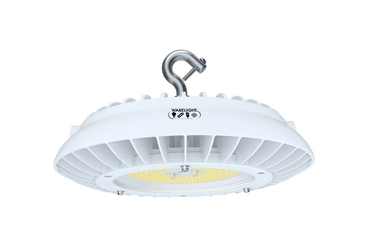 Aries LED UFO High Bay, 150 Watt, 120-277V, 22500 Lumen, 4000K, White Finish, 2023 Best Seller