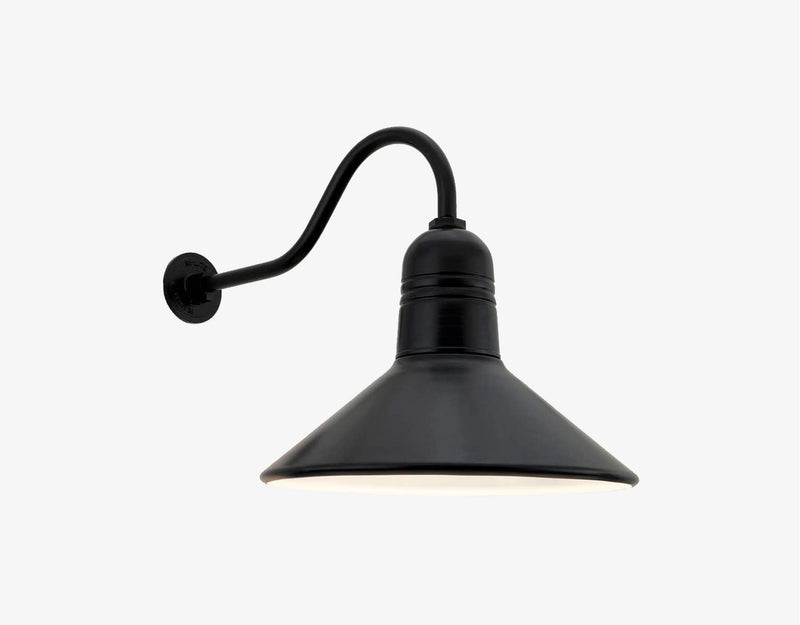 Hi-Lite Pacific Shade (Black Finish, shown w/goose neck arm)