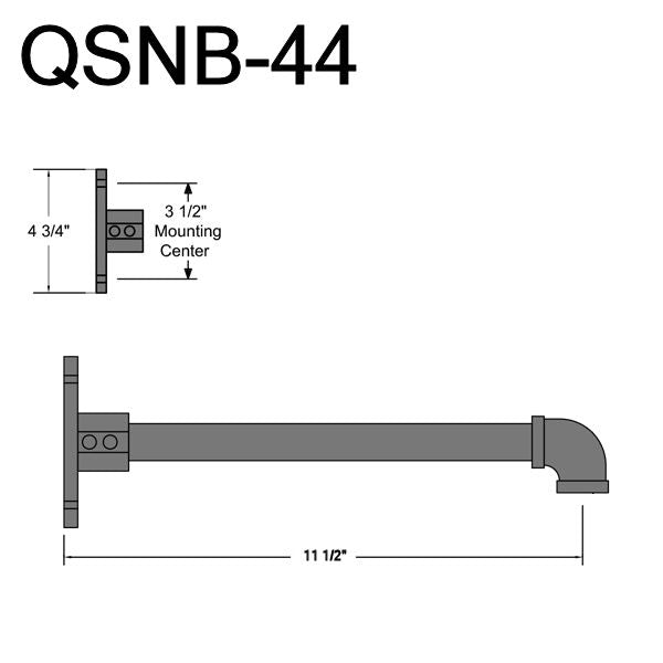 Quick Ship 10" Angled Shade Hi-Lite Gooseneck, Classic Collection, H-QSN18110 Series Oil Rubbed Bronze Finish