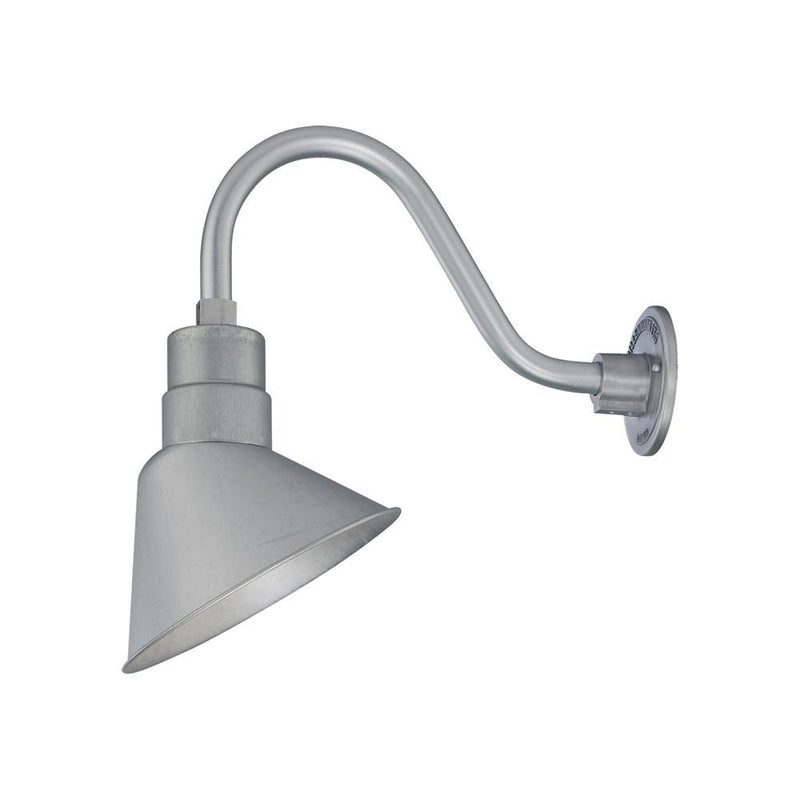 Millennium Lighting 10" RLM Angle Shade (Available in Bronze, Galvanized, Black, Red, and Green Finishes)