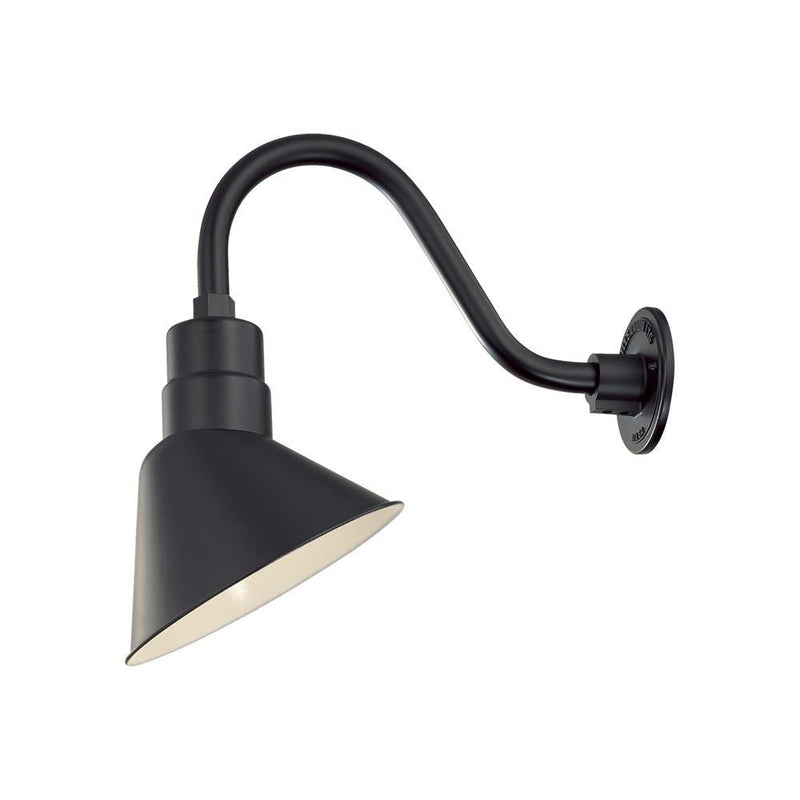 Millennium Lighting 10" RLM Angle Shade (Available in Bronze, Galvanized, Black, Red, and Green Finishes)