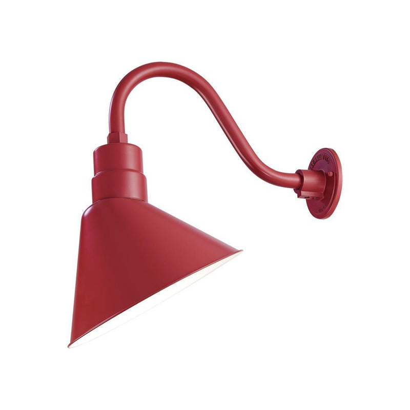 Millennium Lighting 12" RLM Angle Shade (Available in Bronze, Galvanized, Black, Red, and Green Finishes)