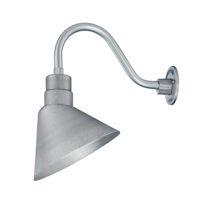 Millennium Lighting 12" RLM Angle Shade (Available in Bronze, Galvanized, Black, Red, and Green Finishes)