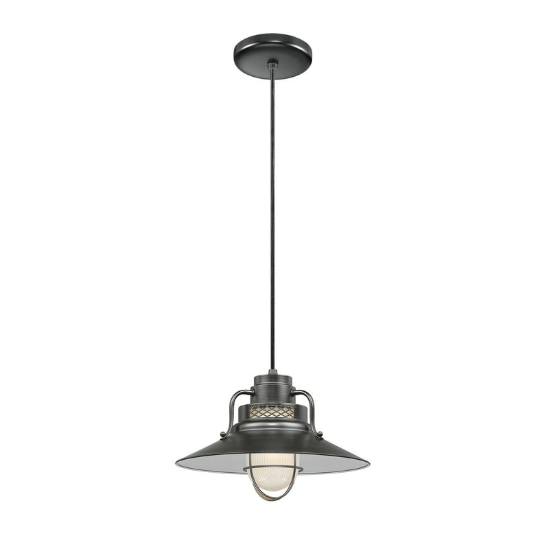 Millennium Lighting 14" RLM/ Cord Hung Railroad Shade - Satin Black