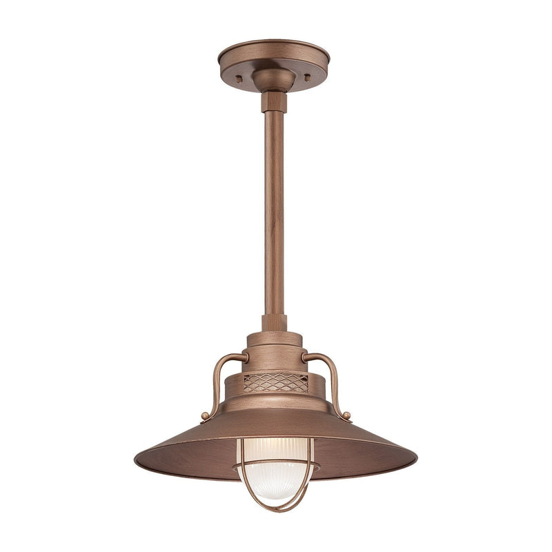 Millennium Lighting 14" RLM/ Stem Hung Railroad Shade (Available in Bronze, Copper, Galvanized and Black Finishes)