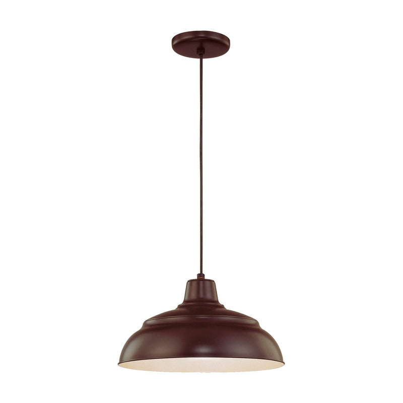 Millennium Lighting 14" Warehouse Cord Hung Pendant Architectural Bronze Finish