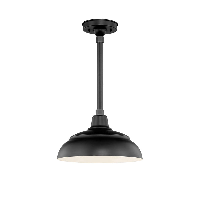 Millennium Lighting 17" RLM Warehouse Cord Hung Pendant (Available in Bronze, Galvanized, Black, Red, and Green Finishes)