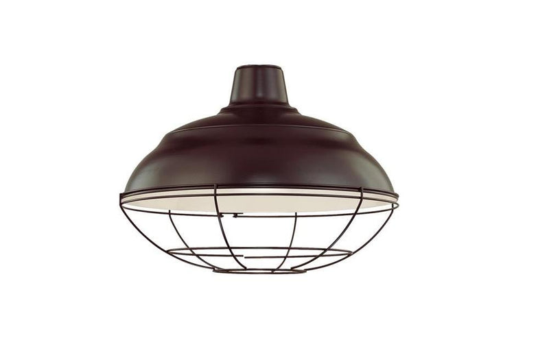 Millennium Lighting 17" RLM Warehouse Shade Goose Neck Mount (Available in Bronze, Galvanized, Black, Red, and Green Finishes)