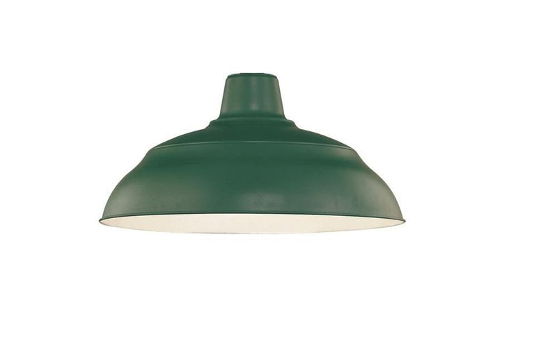 Millennium Lighting 17" RLM Warehouse Shade Goose Neck Mount (Available in Bronze, Galvanized, Black, Red, and Green Finishes)